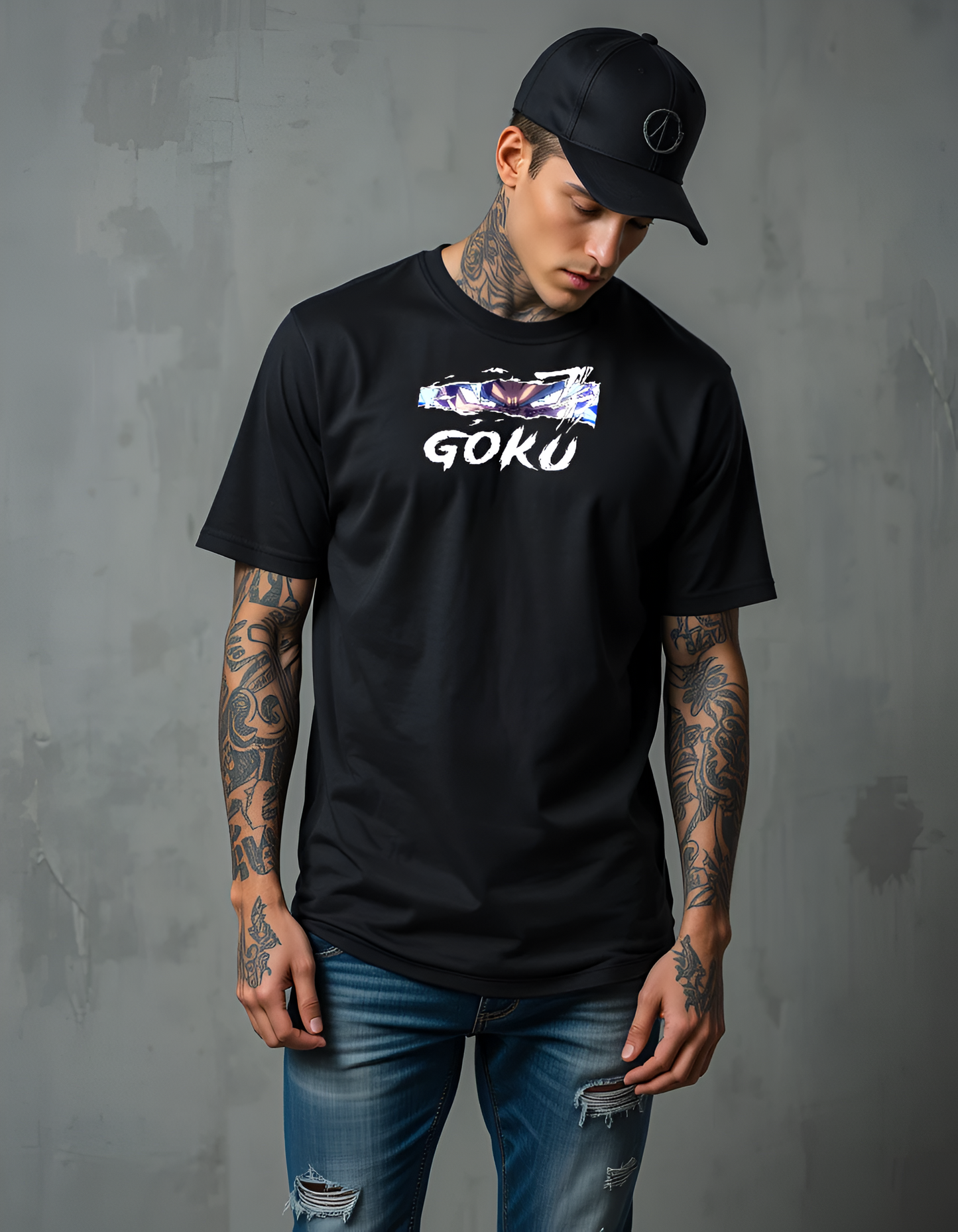 GOKU Oversized Black T-Shirt – Unleash the Saiyan Style