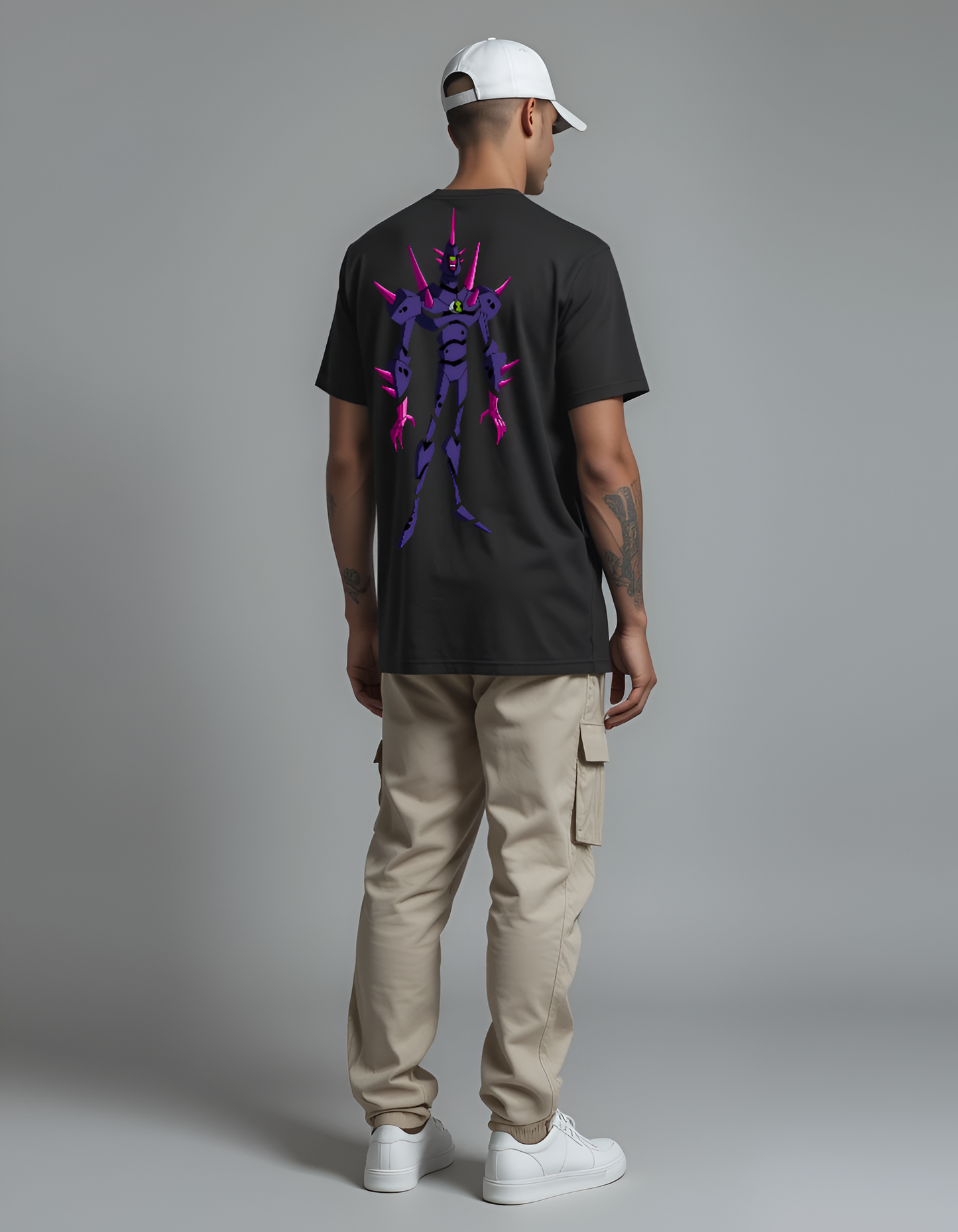 BEN-10 Chromastone Oversized Black T-Shirt