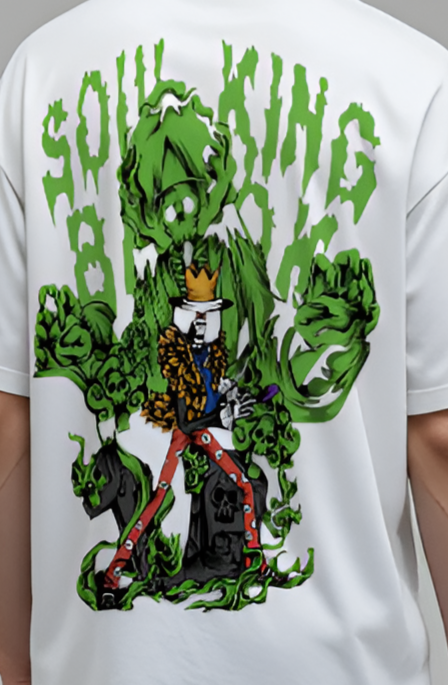 Soul King Reign – White Oversized T-Shirt