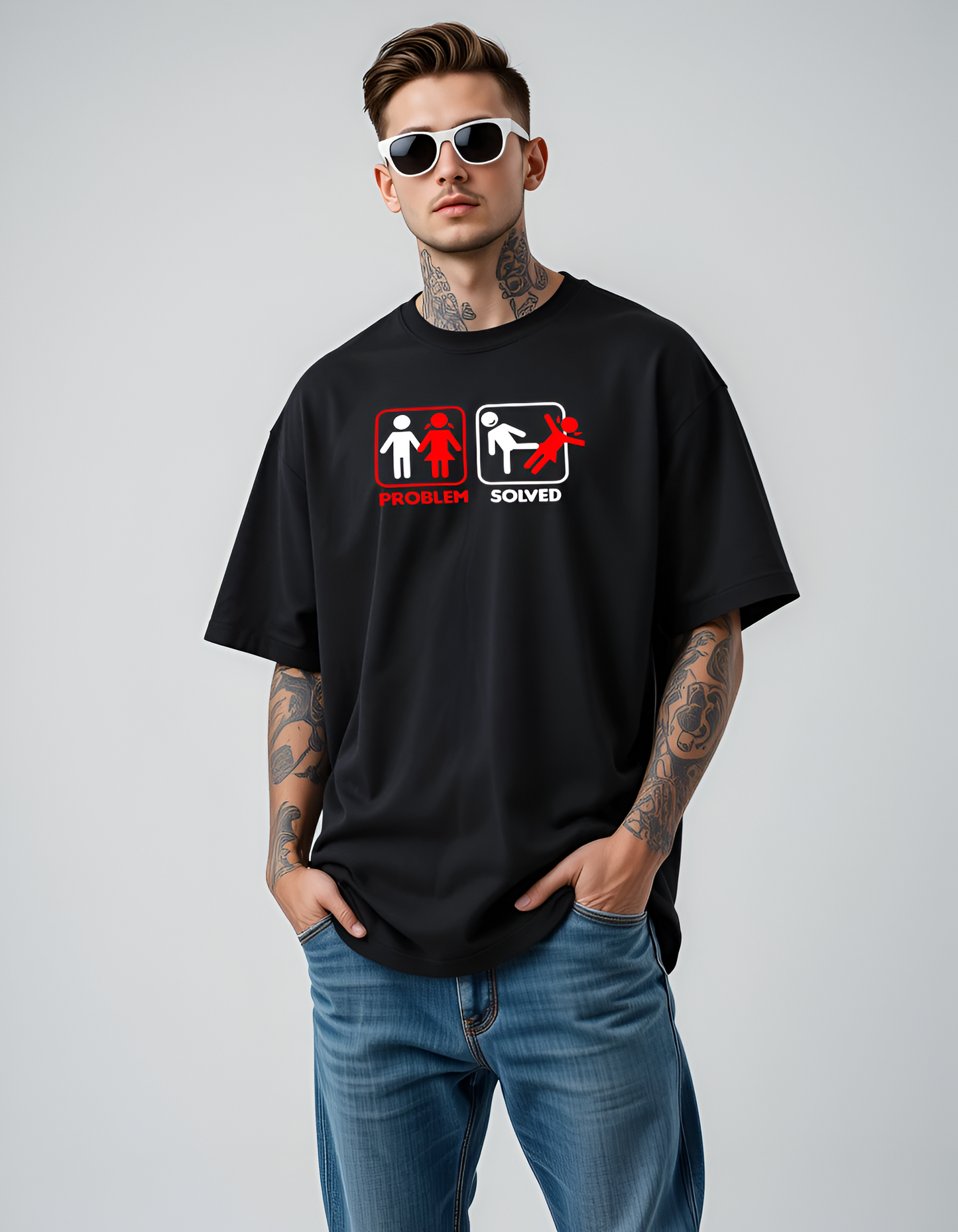 Alpha Move – Black Oversized T-Shirt