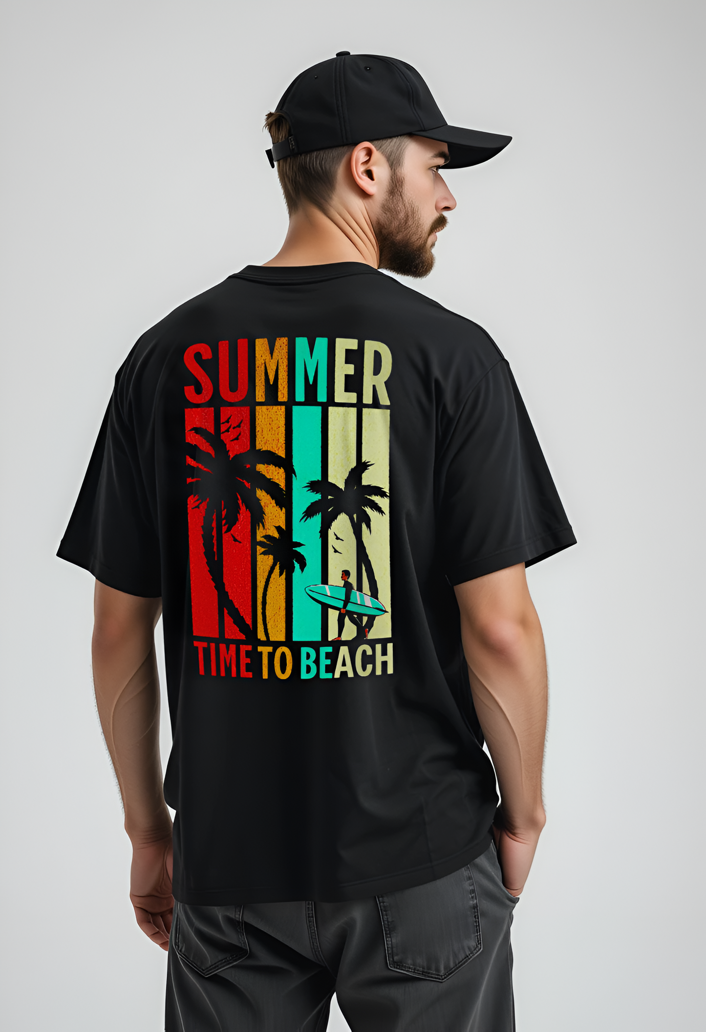 Summer Black Oversized T-Shirt