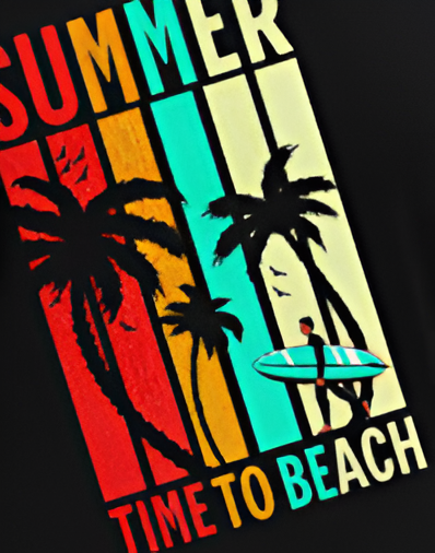 Summer Black Oversized T-Shirt