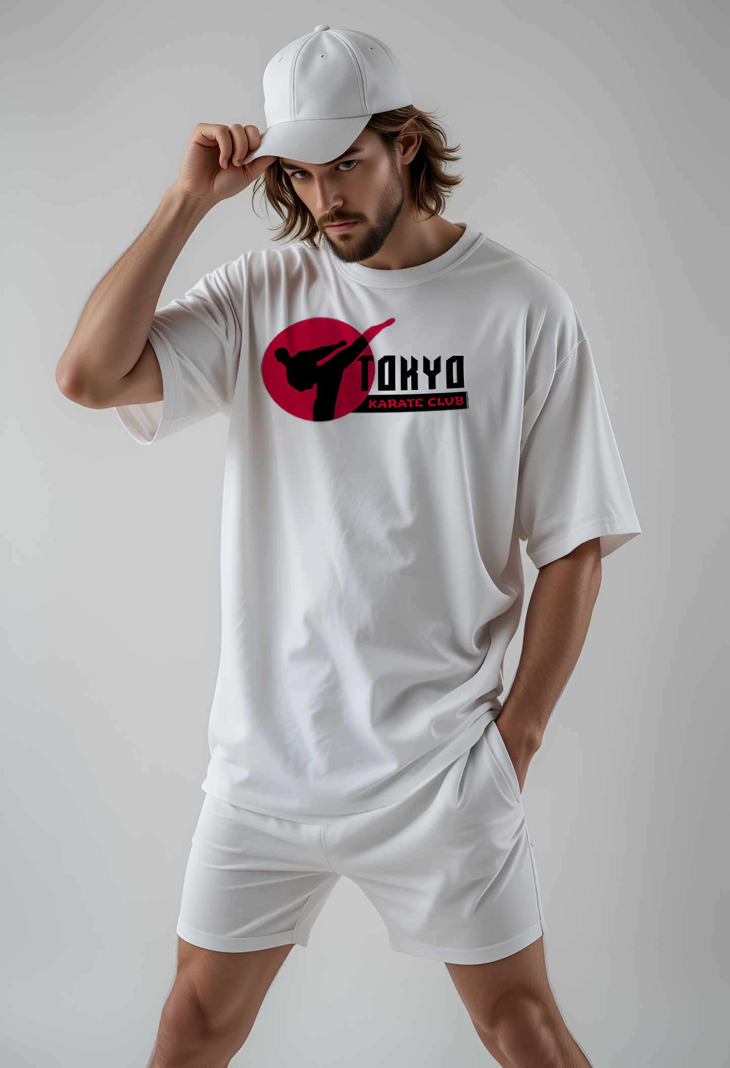 Tokyo Karate Club White Oversized T-Shirt