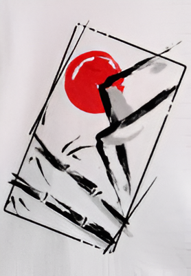 SAMURAI WARRIOR White Oversized T-Shirt