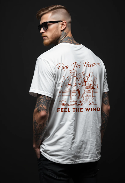 Ride The Freedom -Graphic Printed Oversized T-shirt