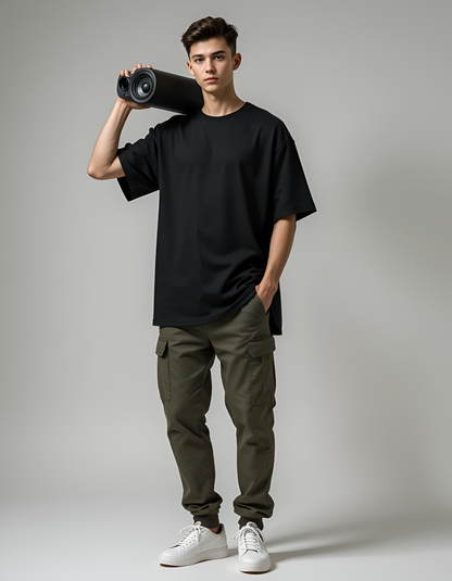 Ash Greninja Oversized Black T-Shirt