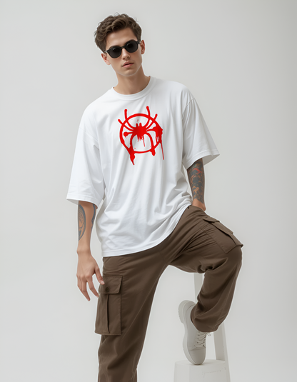 Spiderman Oversized White T-Shirt – Premium Marvel Streetwear