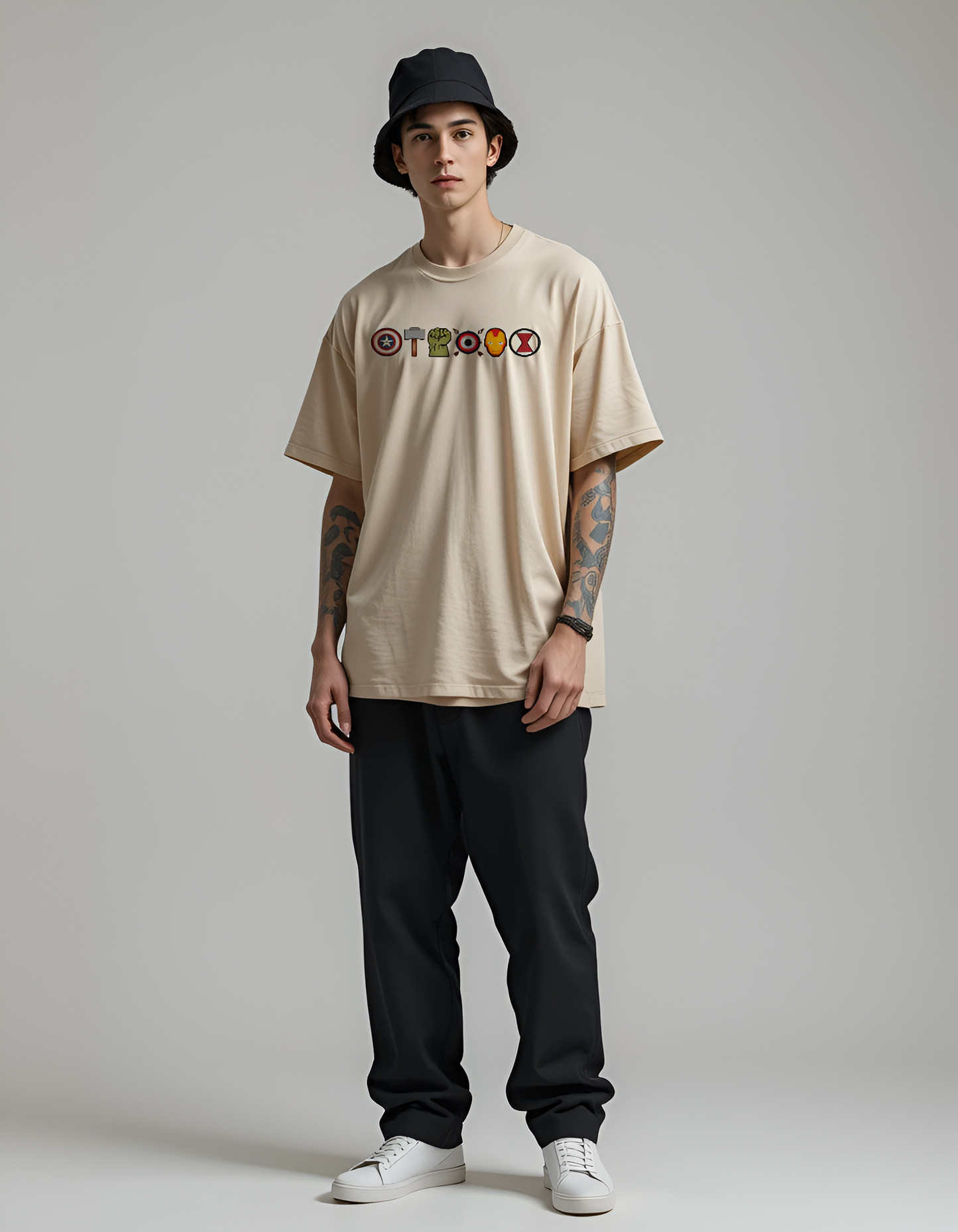 Marvel Inked Legends Oversized T-Shirt – Premium Streetwear