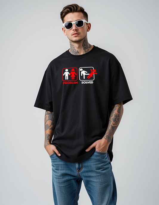 Alpha Move – Black Oversized T-Shirt
