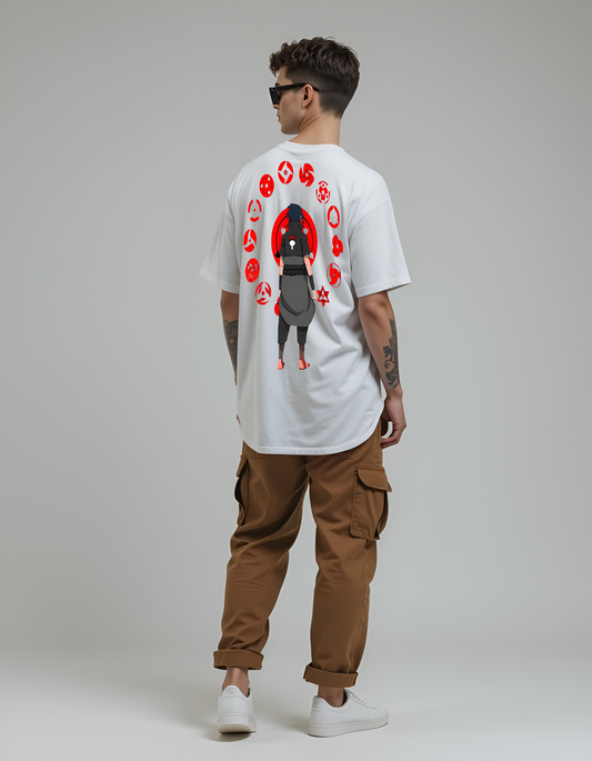 Cursed Eye – White Oversized T-Shirt