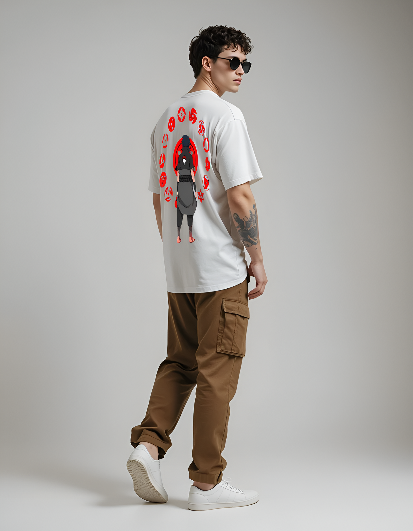 Cursed Eye – White Oversized T-Shirt