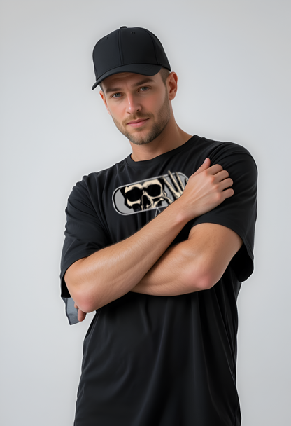 Horror Rearview Oversized Black T-Shirt– Dark, Edgy Streetwear