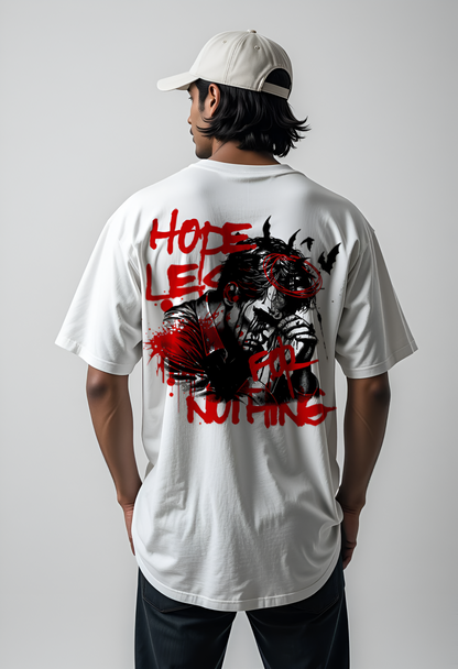 HOPELESS White Oversized T-Shirt – Trendy Streetwear Essential