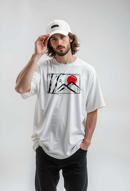 SAMURAI WARRIOR White Oversized T-Shirt