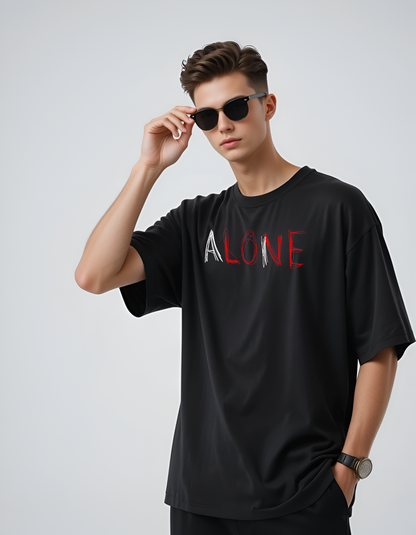 LOVE KILLS -  Men's Black Oversized T-Shirt