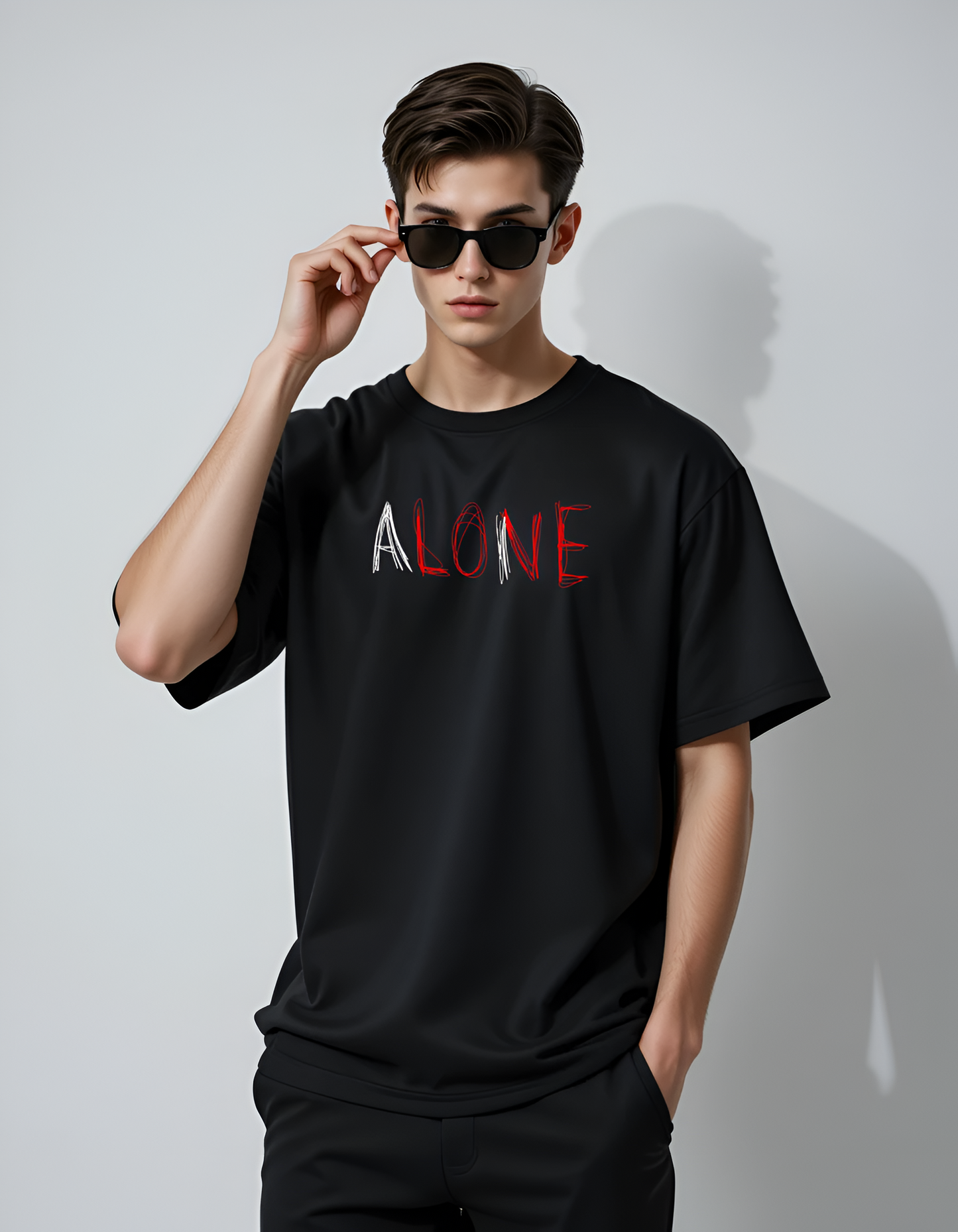 LOVE KILLS -  Men's Black Oversized T-Shirt